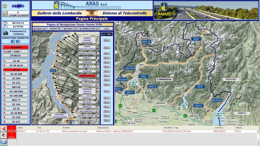 100 tunnel sotto controllo